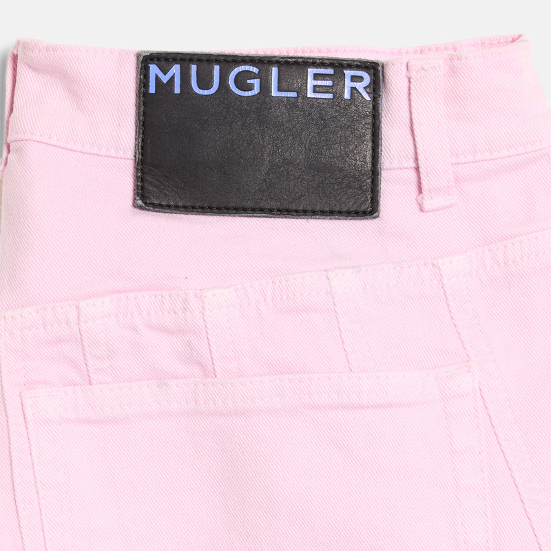 Super Flea Market+Mugler+Pink denim jeans+Emilio Sakraya4